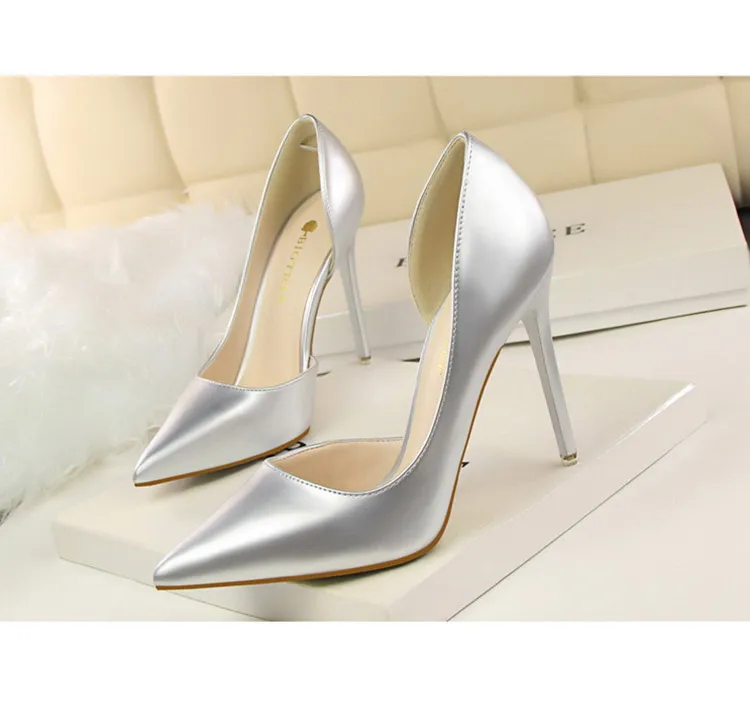 BIGTREE Shoes Patent Leather Heels 2026 Fashion Woman Pumps Stiletto Women Shoes Sexy Party Shoes Women High Heels 12 Colour