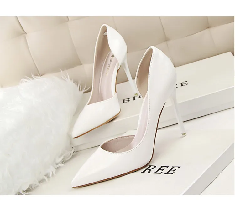 BIGTREE Shoes Patent Leather Heels 2026 Fashion Woman Pumps Stiletto Women Shoes Sexy Party Shoes Women High Heels 12 Colour