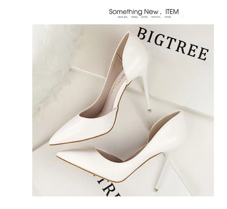 BIGTREE Shoes Patent Leather Heels 2026 Fashion Woman Pumps Stiletto Women Shoes Sexy Party Shoes Women High Heels 12 Colour