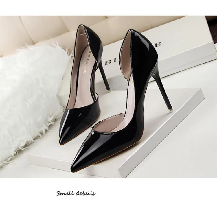 BIGTREE Shoes Patent Leather Heels 2026 Fashion Woman Pumps Stiletto Women Shoes Sexy Party Shoes Women High Heels 12 Colour