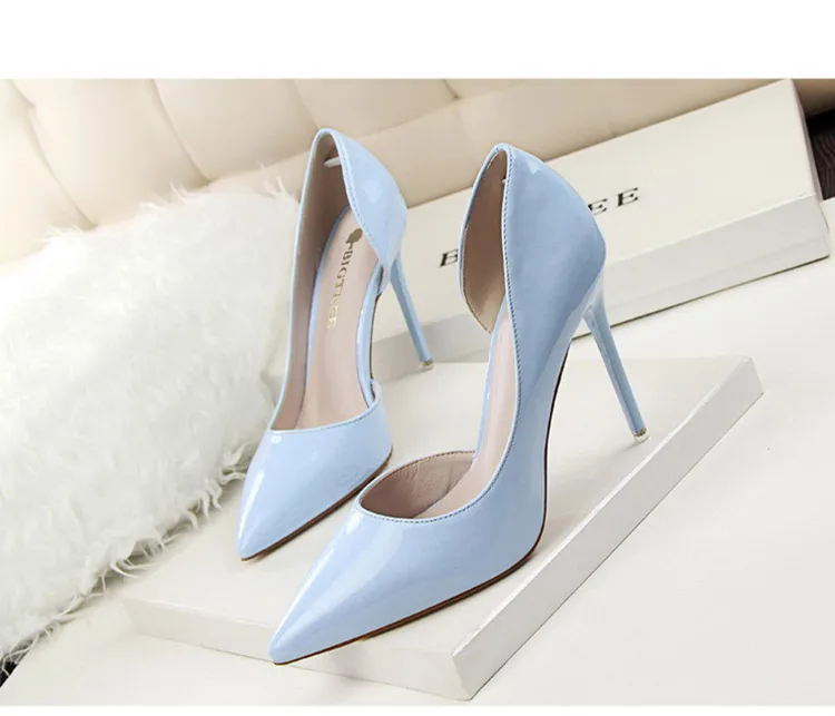 BIGTREE Shoes Patent Leather Heels 2026 Fashion Woman Pumps Stiletto Women Shoes Sexy Party Shoes Women High Heels 12 Colour