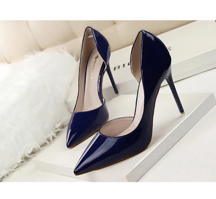 BIGTREE Shoes Patent Leather Heels 2026 Fashion Woman Pumps Stiletto Women Shoes Sexy Party Shoes Women High Heels 12 Colour