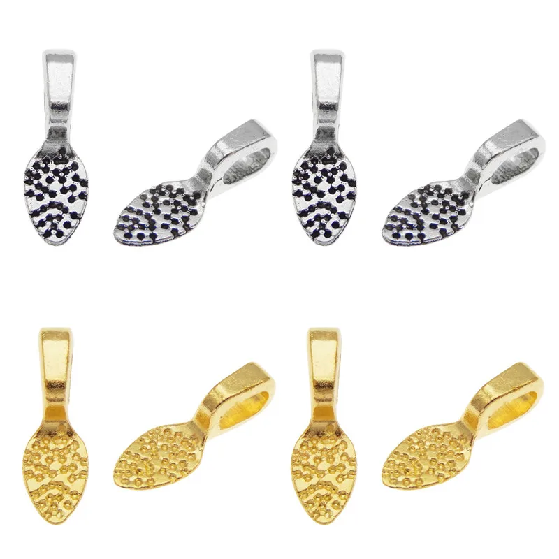 20pcs/pack Glue on Bail Bales for Jewelry Making Necklace Pendant Base jewelry findings handmade accessories charms crafts Gift