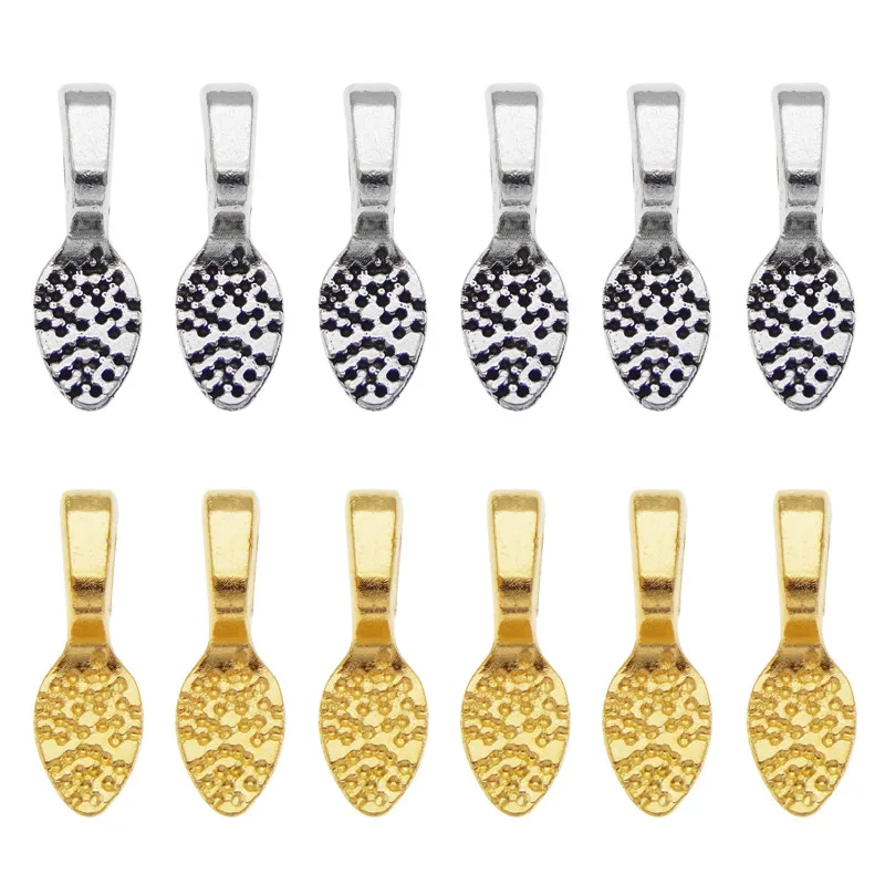 20pcs/pack Glue on Bail Bales for Jewelry Making Necklace Pendant Base jewelry findings handmade accessories charms crafts Gift