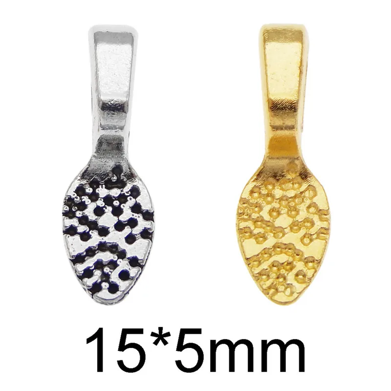 20pcs/pack Glue on Bail Bales for Jewelry Making Necklace Pendant Base jewelry findings handmade accessories charms crafts Gift