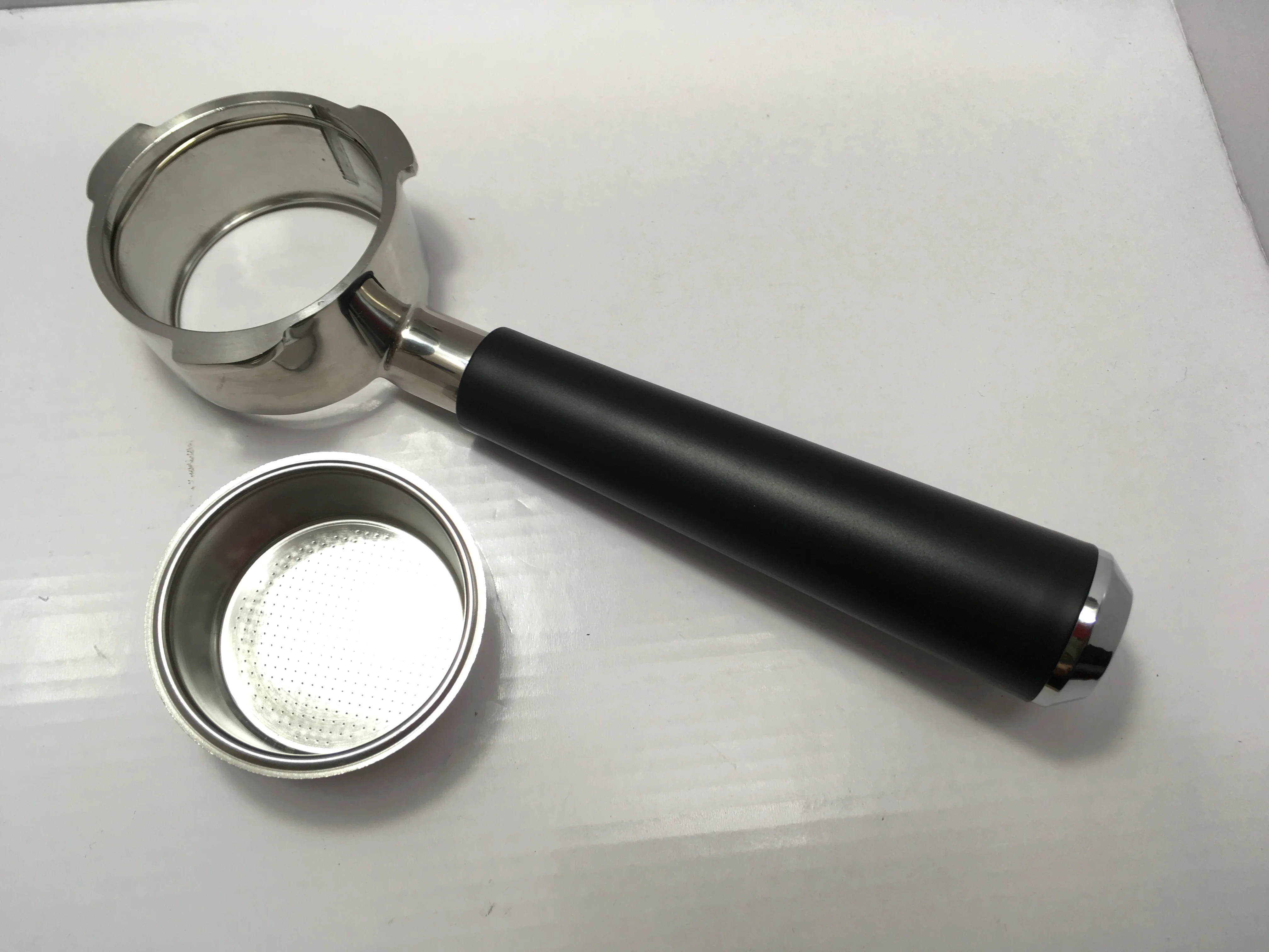 SUS304 Bottomless-Filter Holder Portafilter 60mm 15-20bar for Espresso Coffee Maker Parts Inner 51mm Portafilter