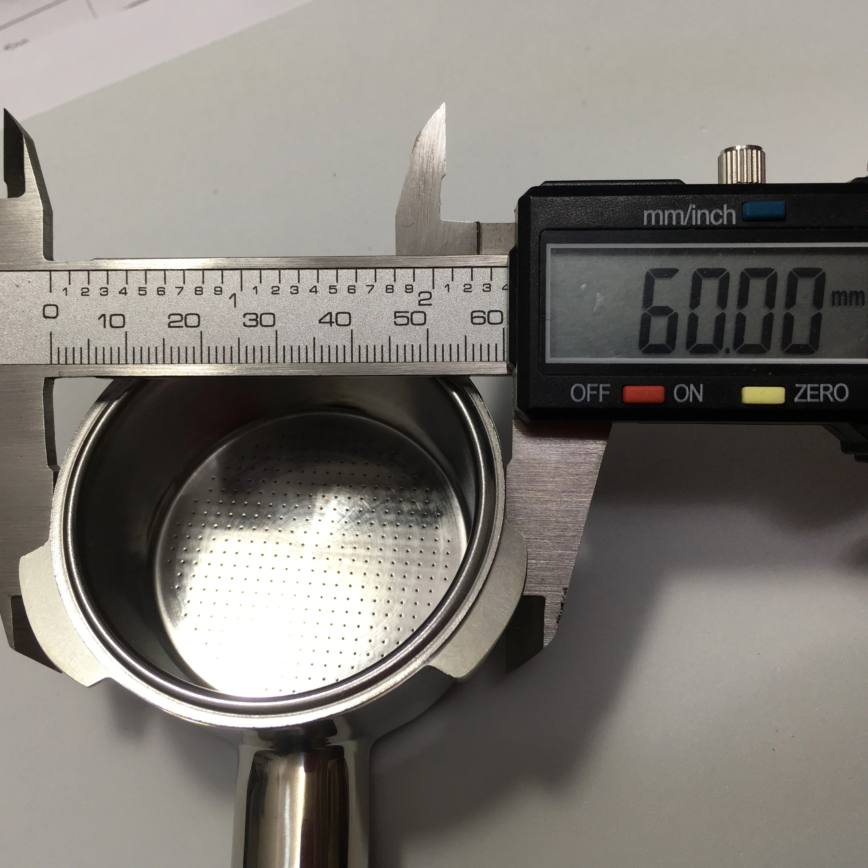 SUS304 Bottomless-Filter Holder Portafilter 60mm 15-20bar for Espresso Coffee Maker Parts Inner 51mm Portafilter