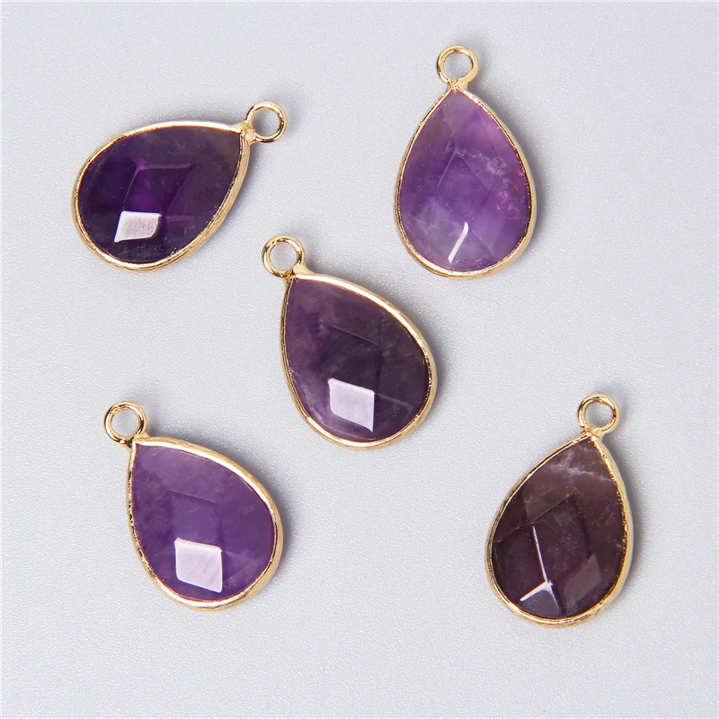 3pcs/set Natural Aventurine Rose Pink Quartzs Opal Stone Pendants Charm DIY Making Necklace Earrings For Women Exquisite Jewelry