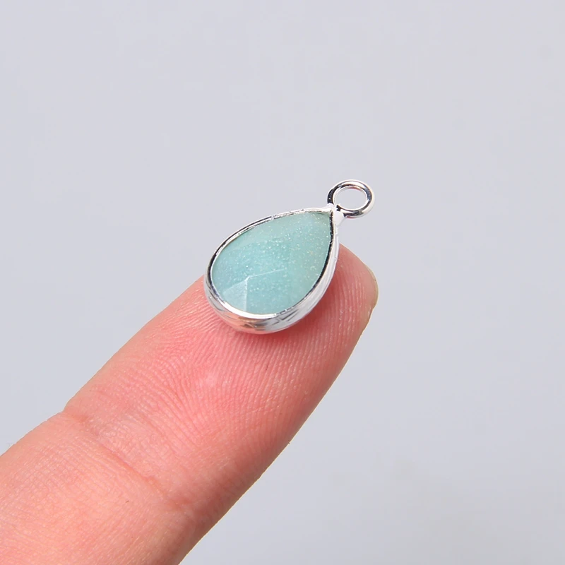3pcs/set Natural Aventurine Rose Pink Quartzs Opal Stone Pendants Charm DIY Making Necklace Earrings For Women Exquisite Jewelry