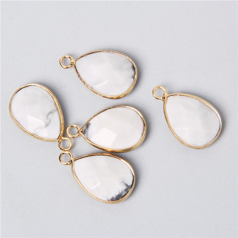 3pcs/set Natural Aventurine Rose Pink Quartzs Opal Stone Pendants Charm DIY Making Necklace Earrings For Women Exquisite Jewelry