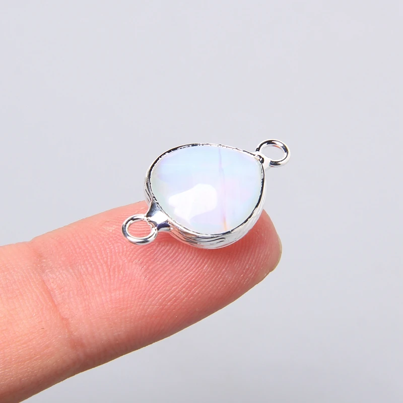 3pcs/set Natural Aventurine Rose Pink Quartzs Opal Stone Pendants Charm DIY Making Necklace Earrings For Women Exquisite Jewelry