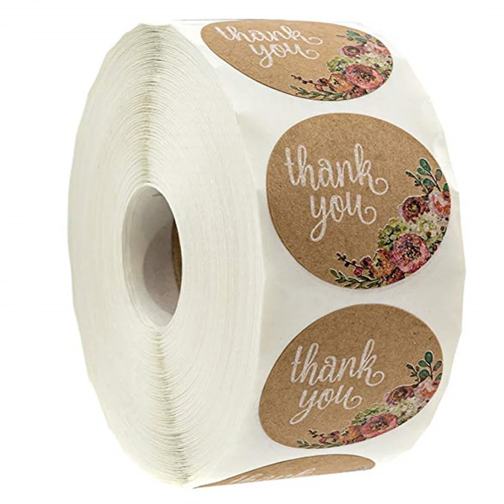 50-500pcs Kraft Paper Homemade With Love Stickers Scrapbooking For Envelope And Package Seal Labels Sticker Stationery Handmade