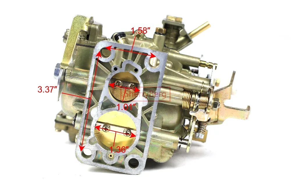 SherryBerg New Carb 2 barrels Carburettor Solex Style for Citroen 2CV6 Solex 26/35 Carburetor Zenith OEM Carburador 26/35 CSIC