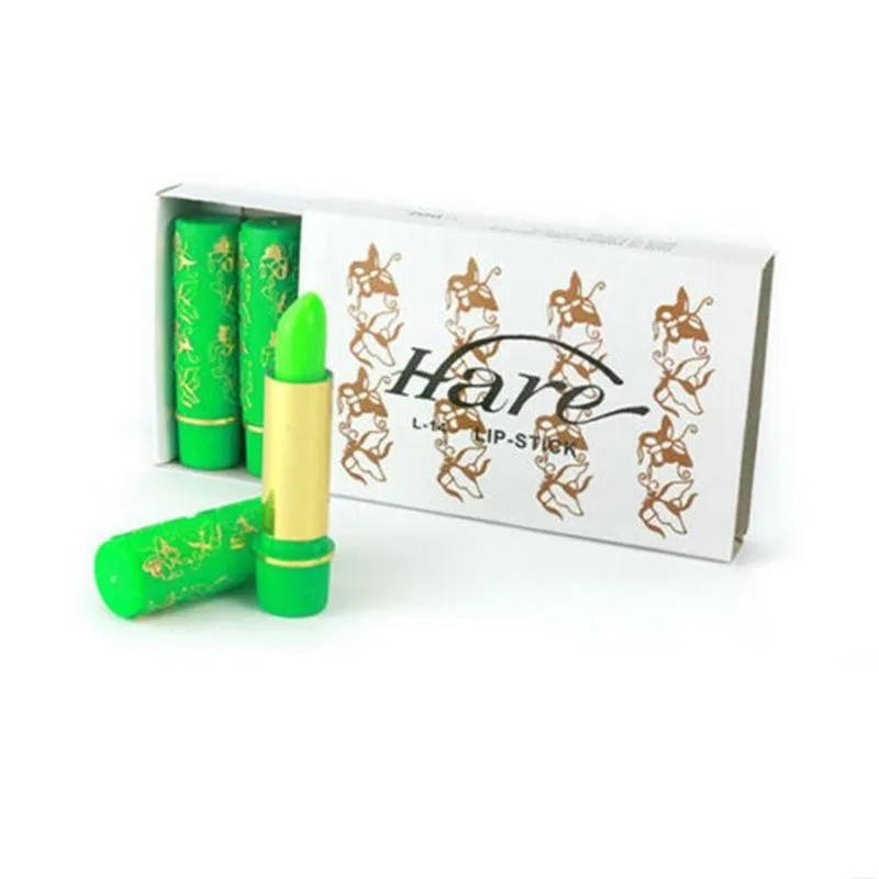 6pcs Magic Color Changing Lipstick Spotting Lipgloss Lipstick Long Lasting Lip Liner Butterfly Green Lipstick Cosmetics Makeup