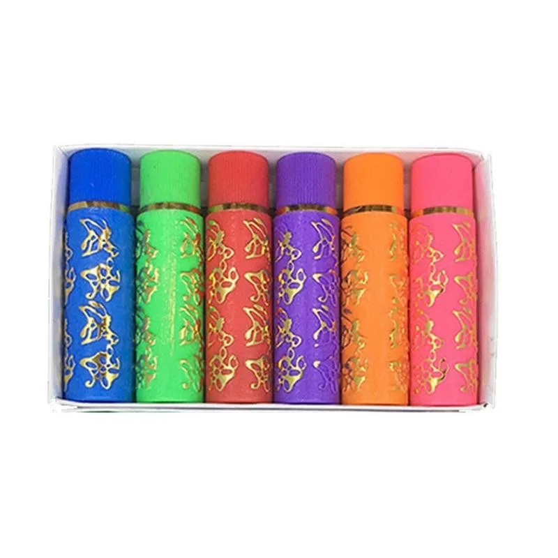 6pcs Magic Color Changing Lipstick Spotting Lipgloss Lipstick Long Lasting Lip Liner Butterfly Green Lipstick Cosmetics Makeup