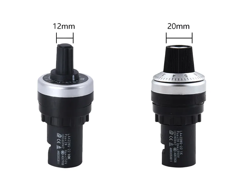 1K 2K 3K 5k 10k 20k 100k LA42DWQ Ohm Special Variable Frequency Speed Regulating Potentiometer Frequency Converter Switch