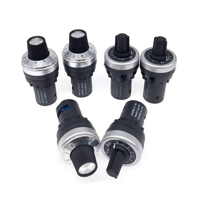 1K 2K 3K 5k 10k 20k 100k LA42DWQ Ohm Special Variable Frequency Speed Regulating Potentiometer Frequency Converter Switch