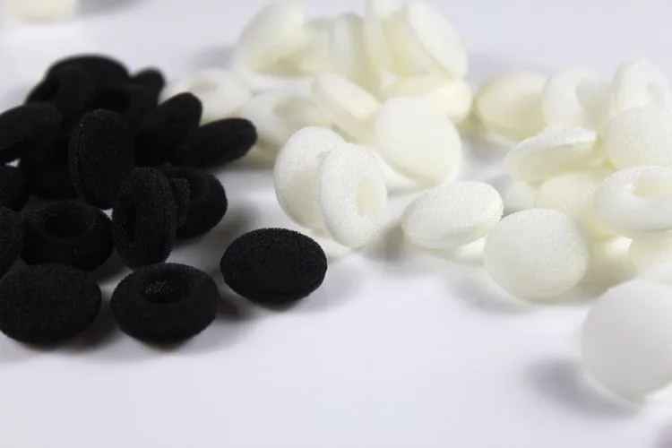 25 Pairs 50 Pcs 18mm Foam Earbud Earphone Earbuds Tips Headphone Ear Pads Cushion Replacement Sponge Covers for Earphone MP3 MP4