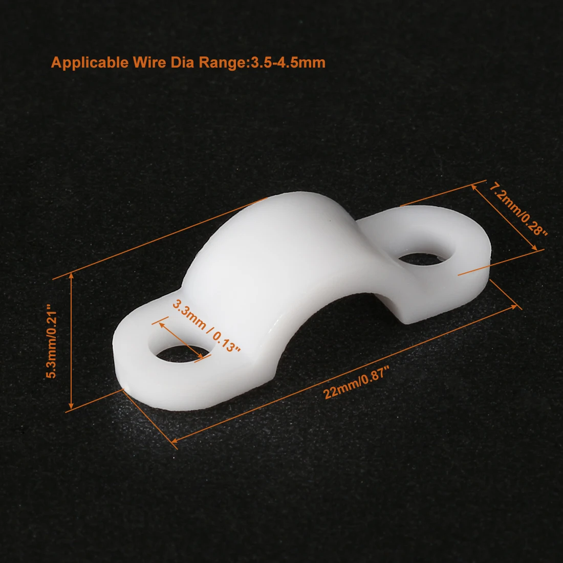 100Pcs Plastic Cable Holder Clamps Fixation Cable Fastener Clips Nylon Cable Management Wire Tube Fixing Clip Cable Organizer