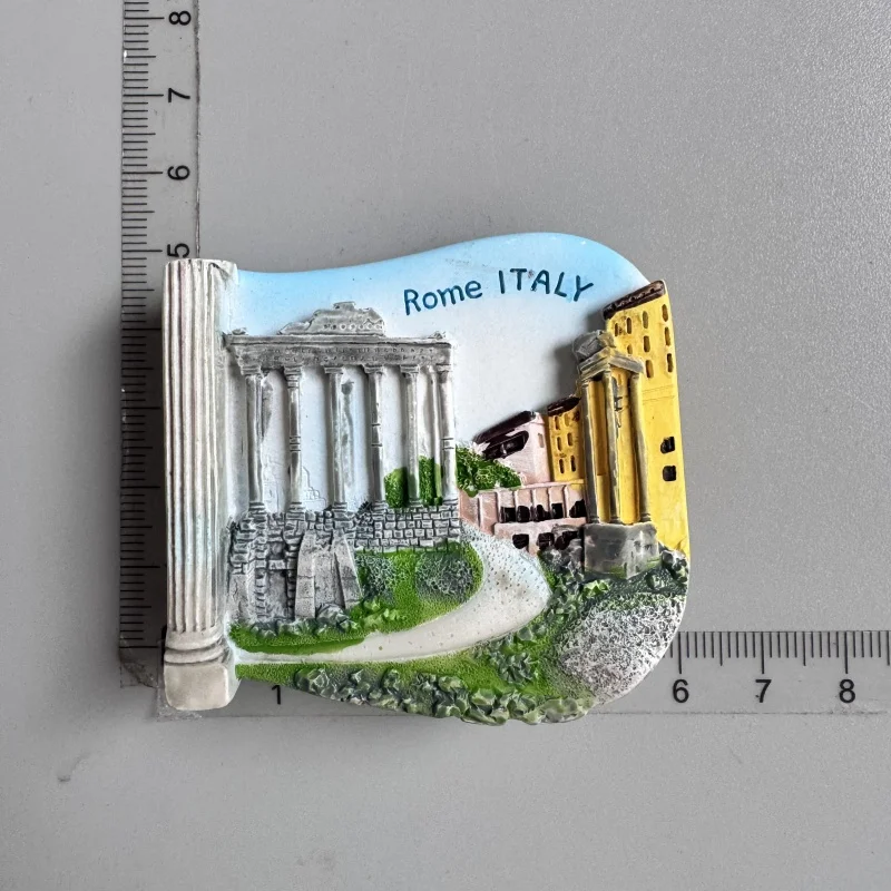 Italy Roma Colosseo fridge magnet Tourism Souvenir Resin Crafts Divid Magnetic Refrigerator Stickers home decor Collection Gifts