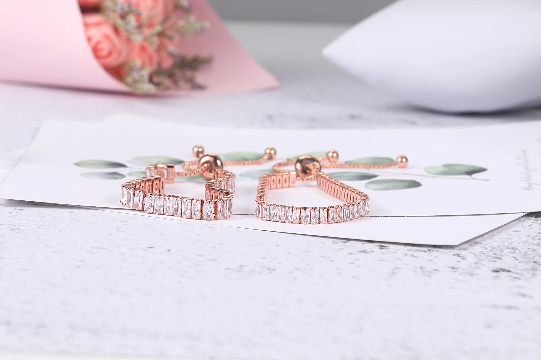 Adjustable Various Size Tennis Bracelet For Women Geometric Clear Zircon Wedding Party Jewellry Drop Shipping Items 2024 DZH007