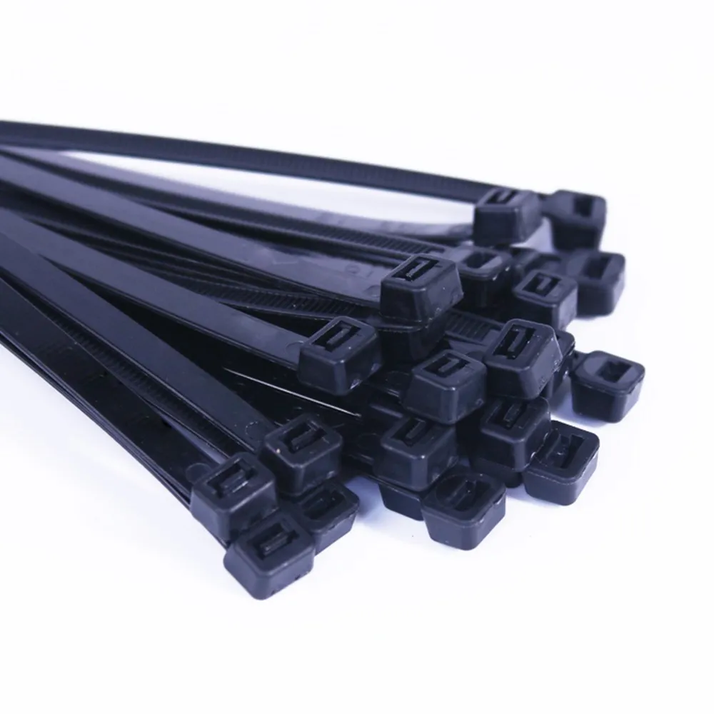 250pcs/500Pcs/bag 150,200,250,300,350,400,450,500 mm Length 3.6mm Width Self-Locking BlACK Nylon Wire Cable Zip Ties Cable Ties