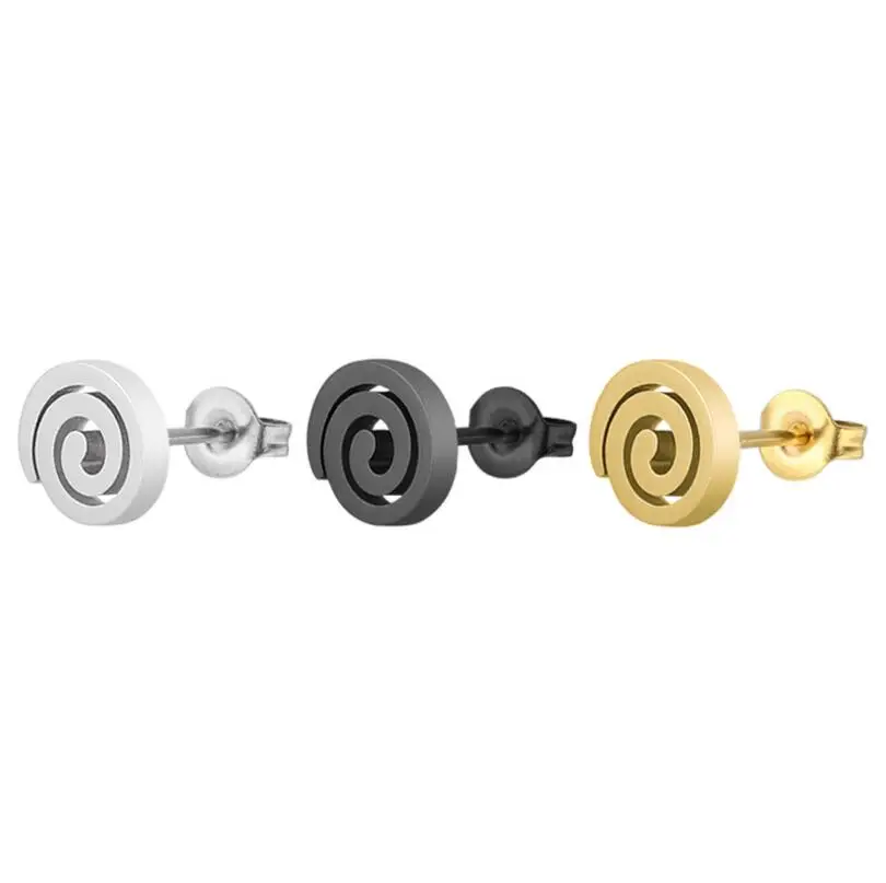 Stainless Steel Endless Spiral Fashion Earrings for Women 2020 Unique Swirl Earing Statement Party Jewelry Aretes