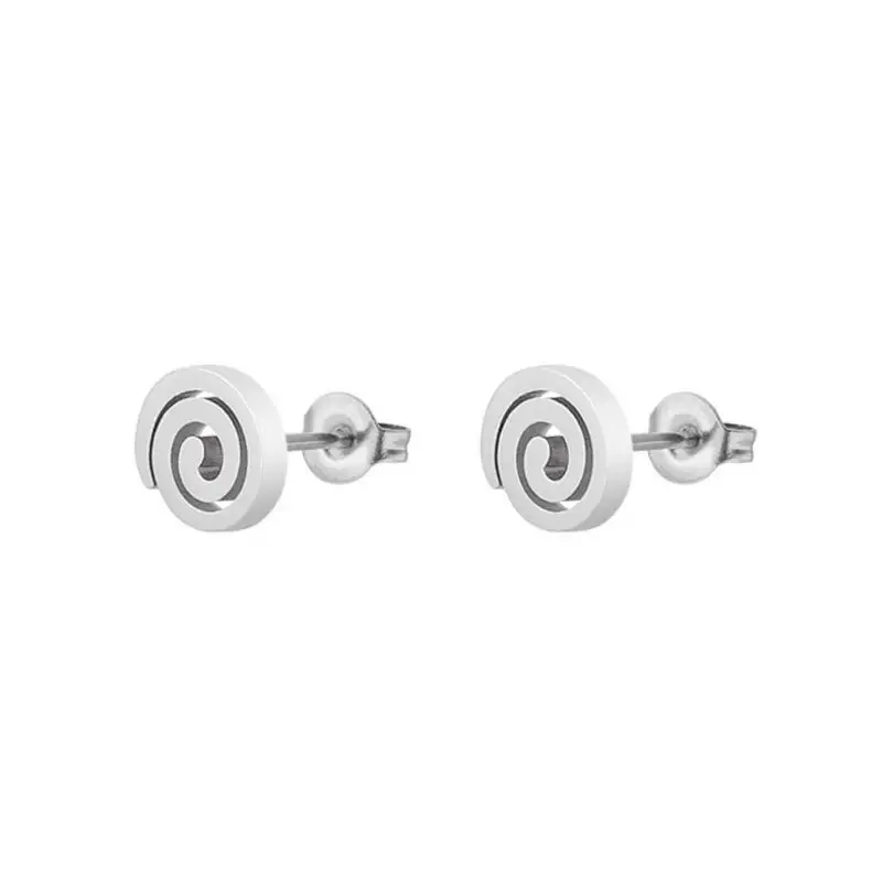 Stainless Steel Endless Spiral Fashion Earrings for Women 2020 Unique Swirl Earing Statement Party Jewelry Aretes