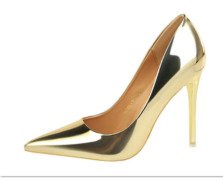BIGTREE Shoes Woman Pumps Patent Leather High Heels Shoes Women Basic Pump Wedding Shoes Female Stiletto Women Heel Plus Size 43