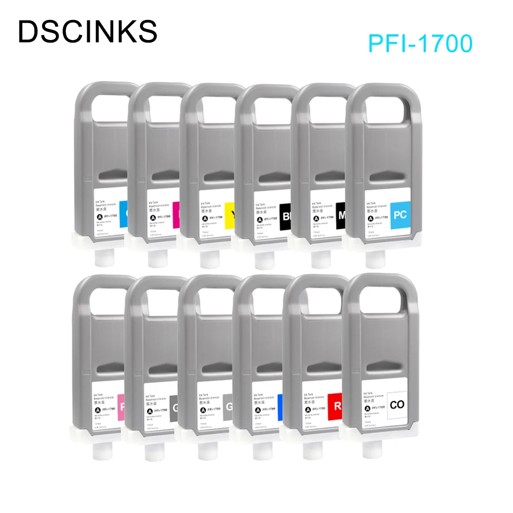 PFI1700 PFI-1700 Ink Cartridge 100% Compatible for Canon Pro 2000 4000 4000s 6000 6000s Pro 2100 4100 6100 With Pigment Ink