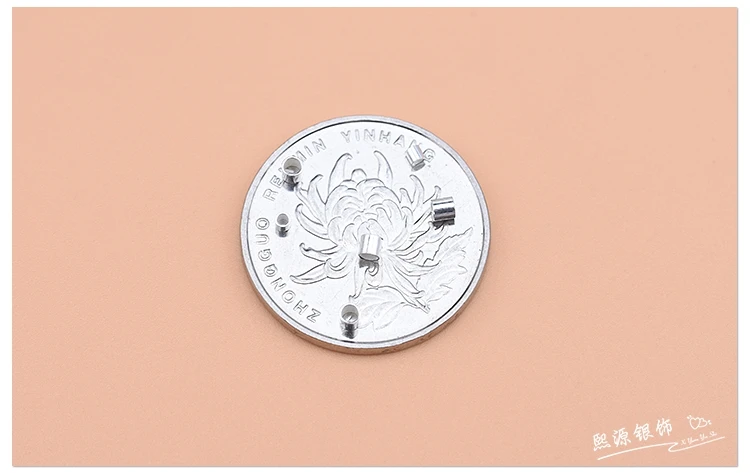 10pcs925 sterling silver diy jewelry accessories, locating beads, locating tubes, handmade beading material bracelet finishing a
