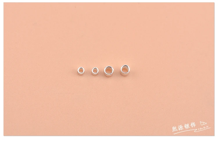 10pcs925 sterling silver diy jewelry accessories, locating beads, locating tubes, handmade beading material bracelet finishing a