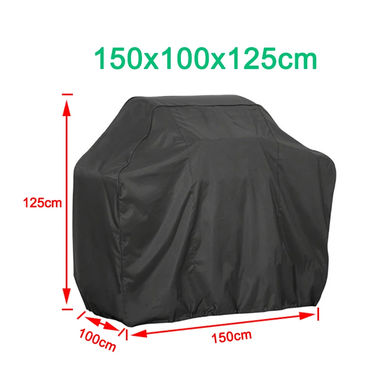 1PC 190T/210D BBQ Cover Anti-Dust Waterproof Weber Heavy Duty Charbroil Grill Cover Rain Protective Barbecue Cover Round