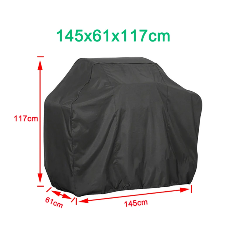 1PC 190T/210D BBQ Cover Anti-Dust Waterproof Weber Heavy Duty Charbroil Grill Cover Rain Protective Barbecue Cover Round