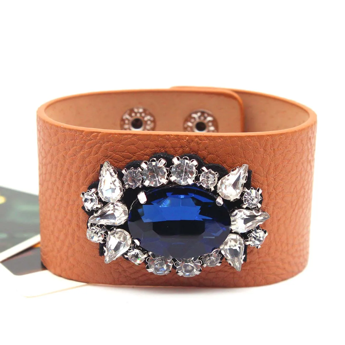 TOTABC New Charm Leather Bracelet Rhinestone Contracted And Generous Fashion Jewelry Bracelet & Bangles Pulsera