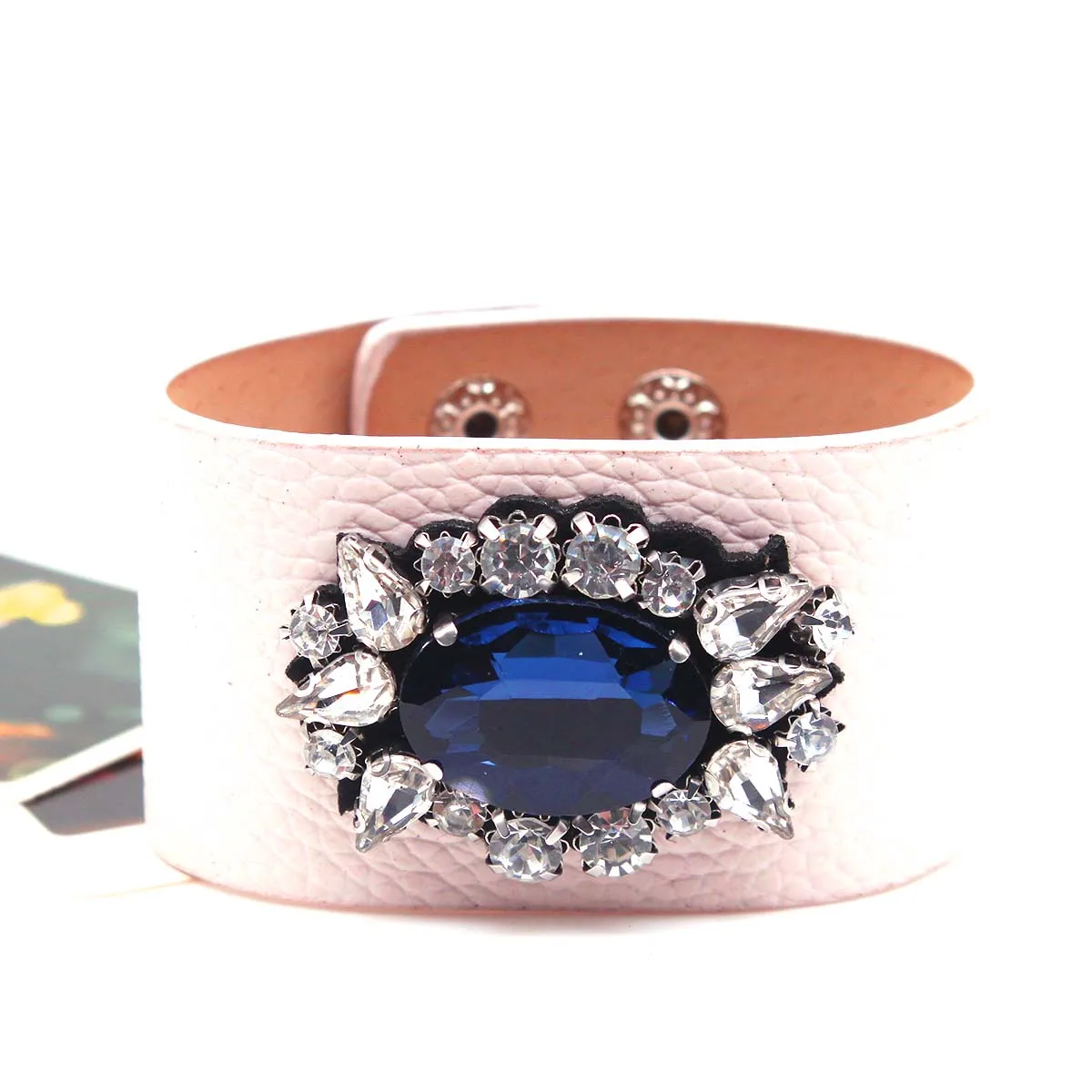 TOTABC New Charm Leather Bracelet Rhinestone Contracted And Generous Fashion Jewelry Bracelet & Bangles Pulsera