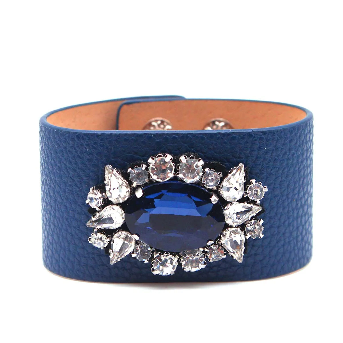 TOTABC New Charm Leather Bracelet Rhinestone Contracted And Generous Fashion Jewelry Bracelet & Bangles Pulsera
