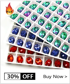 Sewing Accessories AB K5 Glass Sew On Rhinestone Glitter Galactic Rhinestones For Clothes Wedding Dress 14*9mm 19*12mm 27*16mm