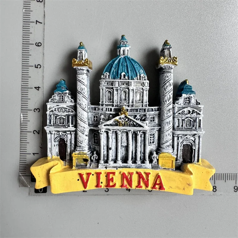 Austria Vienna Fridge Magnet Salzburg Innsbruck Tourism Souvenir Crafts Magnetic Refrigerator Stickers Hand Gift Home Decoration