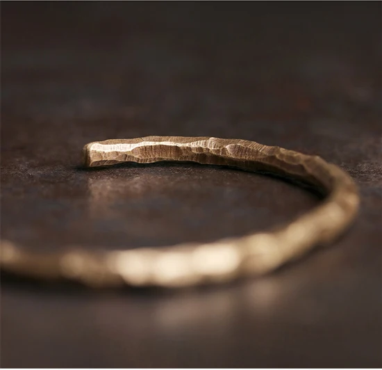 Handmade Hammered Copper Bracelet Men Women Vintage Viking Rustic Steampunk Retro Punk Handcuff Bangle Jewelry Handcuff
