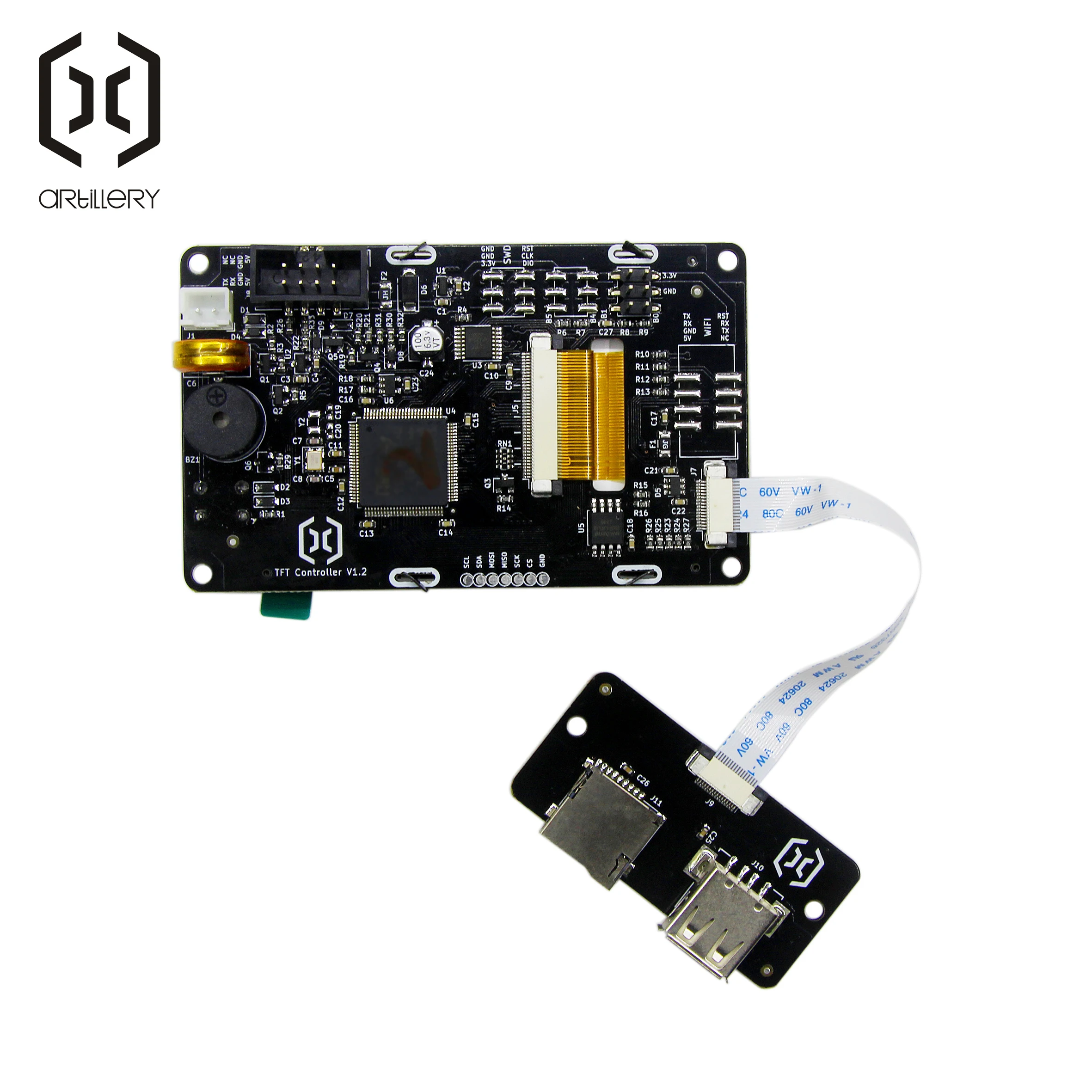 Artillery 3D Printer Sidewinder X1 And Genius LCD Screen And TFT Board Components