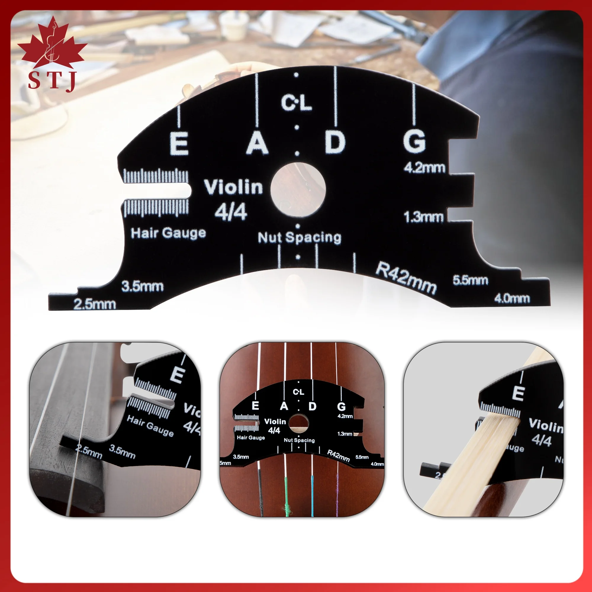 Violin Bridge Multifunctional Tool 4/4 3/4 1/2 Cello Bridges Repair Tool Mold Viola Reference Fingerboard Scraper Part Making
