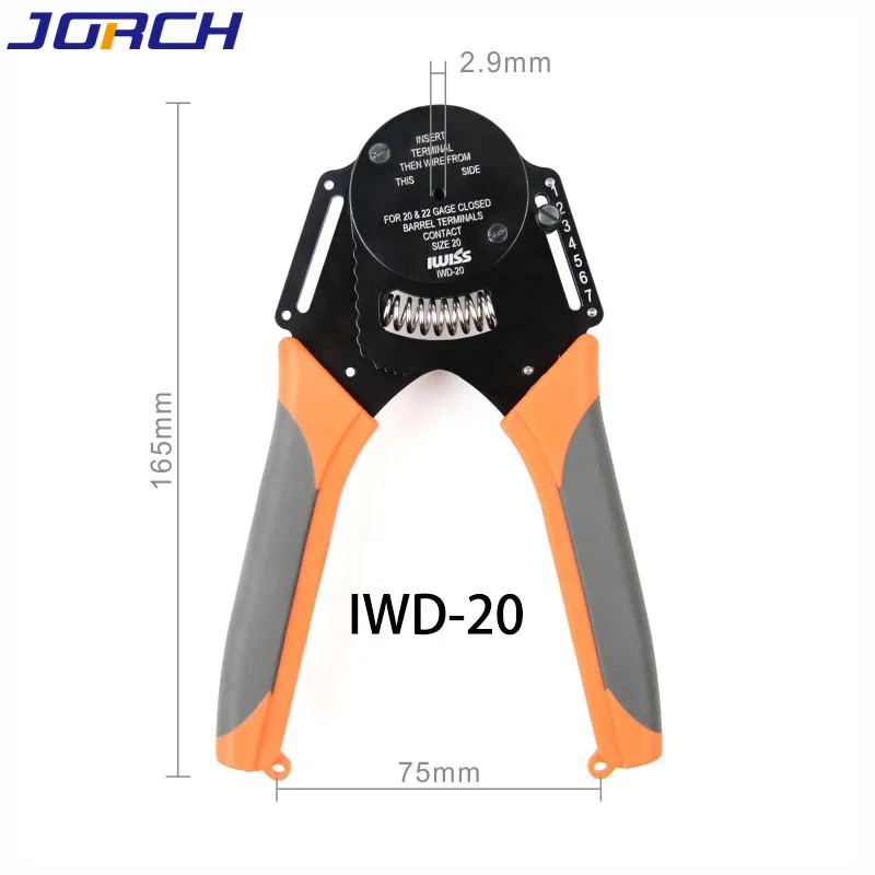 1 pcs IWD Crimper Harley Cater Piller Hand Tool for Deutsch Connector Deutsch DT,DTM,DTP Terminal W2 Pliers 18/16/14 AWG
