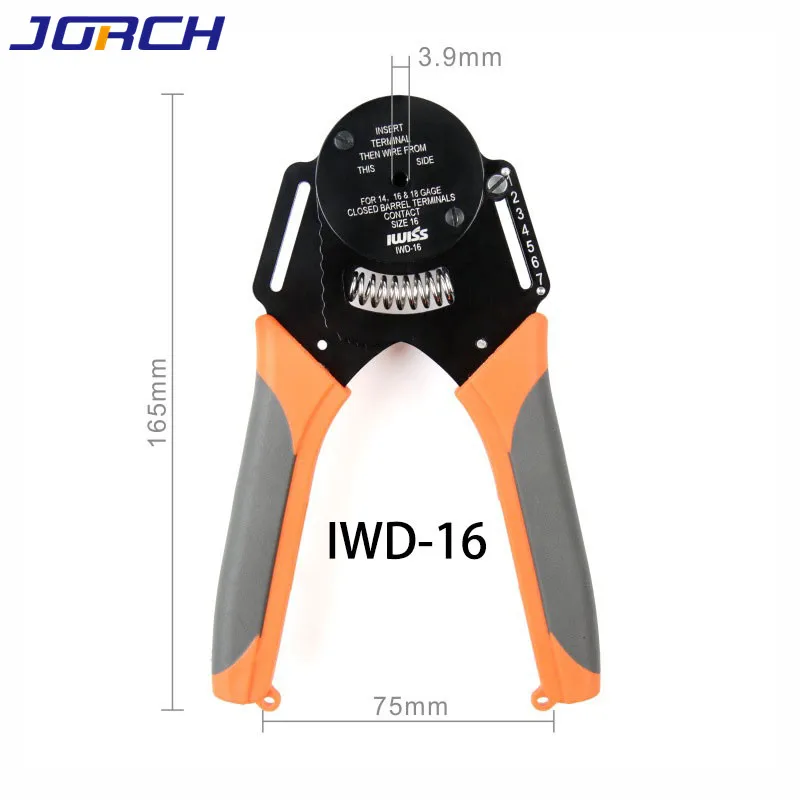 1 pcs IWD Crimper Harley Cater Piller Hand Tool for Deutsch Connector Deutsch DT,DTM,DTP Terminal W2 Pliers 18/16/14 AWG