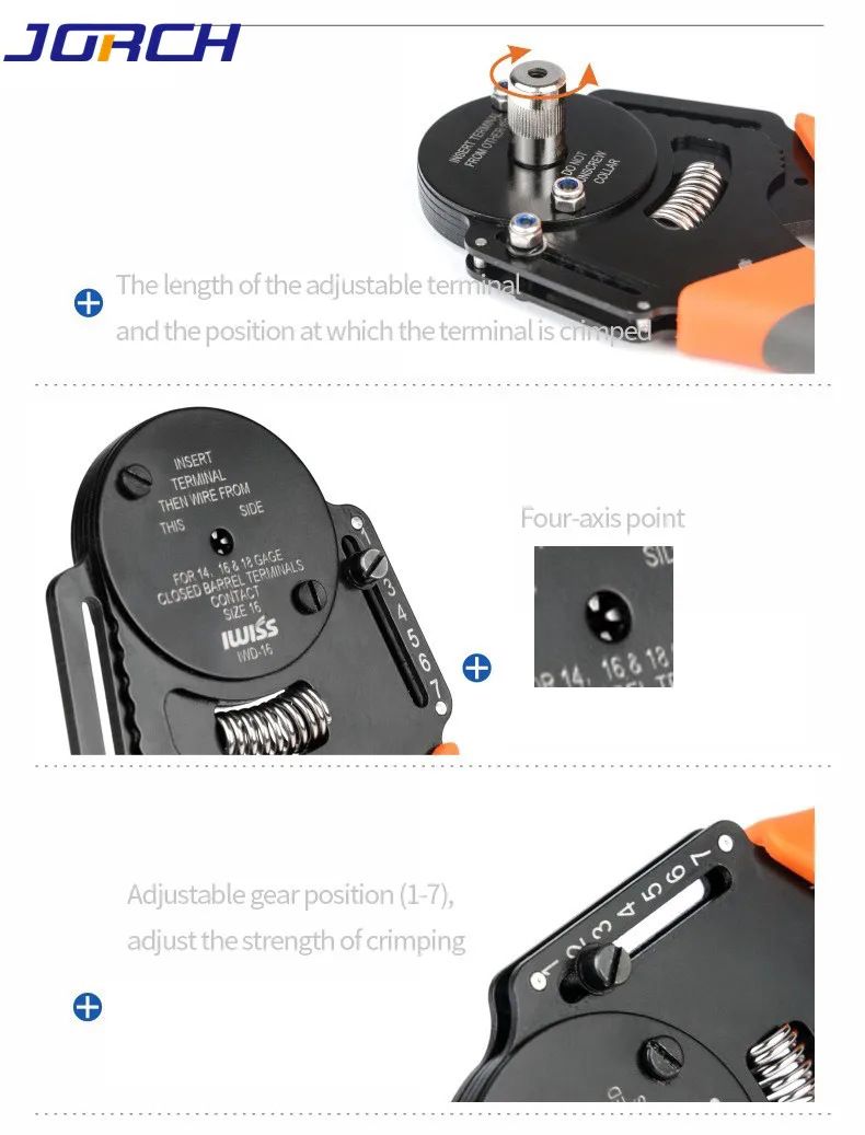 1 pcs IWD Crimper Harley Cater Piller Hand Tool for Deutsch Connector Deutsch DT,DTM,DTP Terminal W2 Pliers 18/16/14 AWG