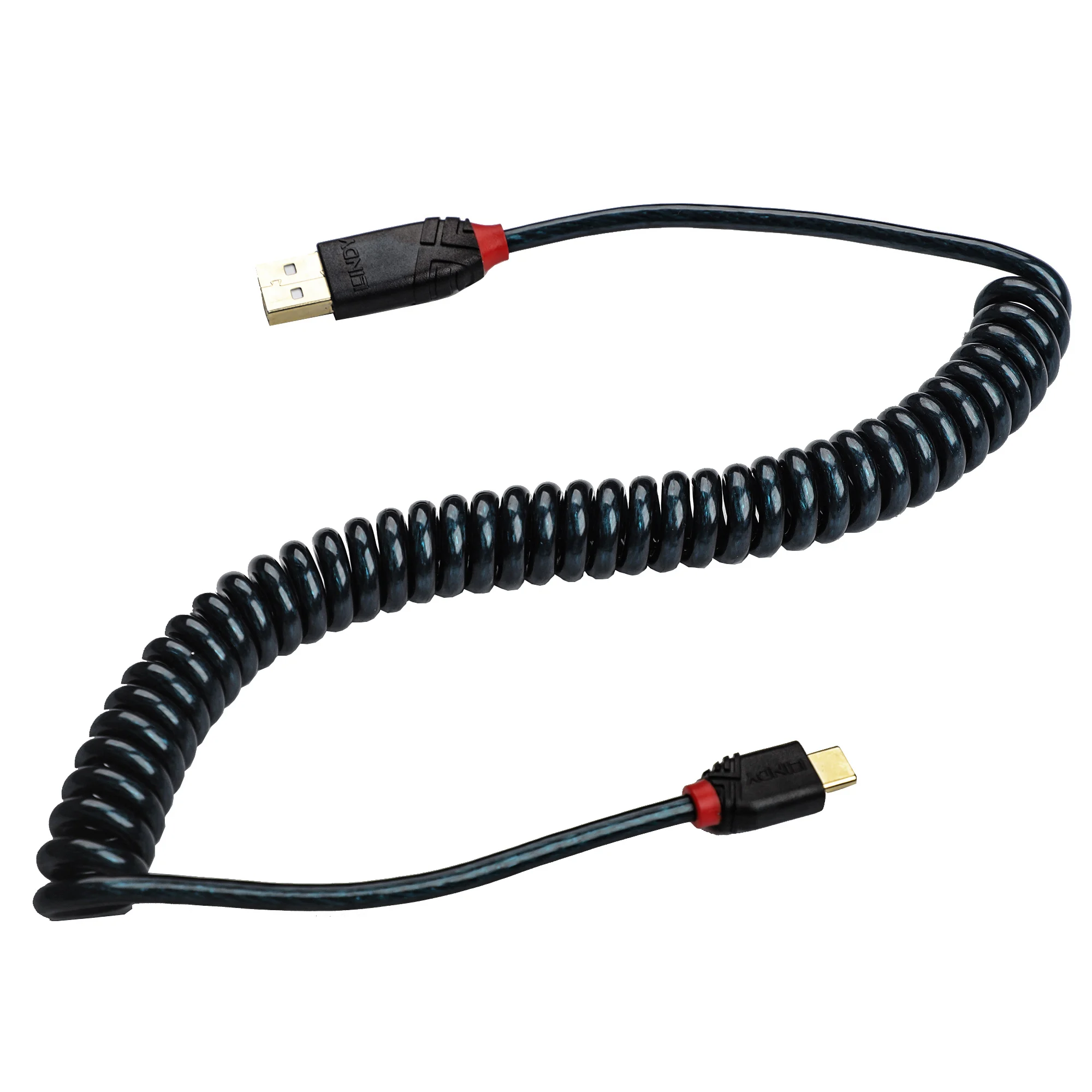 High Quality Type A to C Cable Lindy Durable Data Line 2 Meter Coiled Cable Spring Cable For Keyboard Melody 96 KBD75