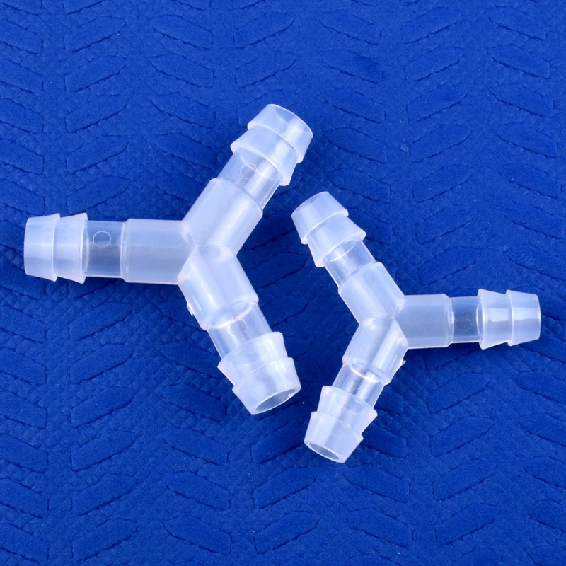 5~200Pcs 4~16mm Food Grade Plastic ∠120° Y-Type Tee Connector Aquarium Air Pump Liquid Gas Diverter Water Pagoda Hose Joint