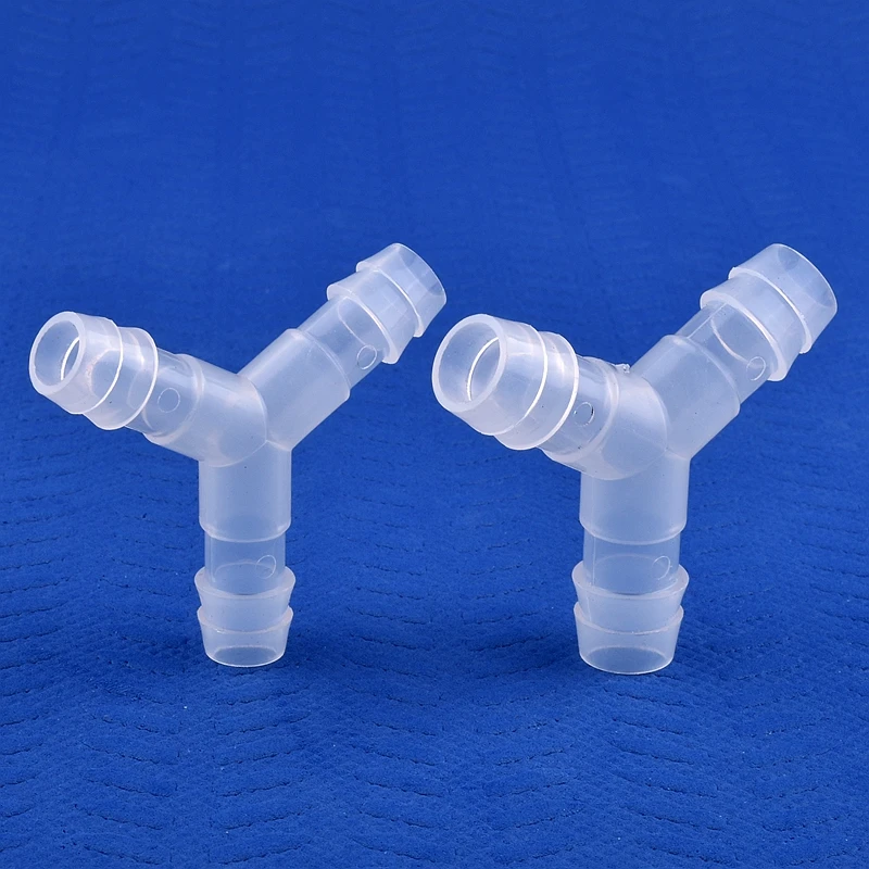 5~200Pcs 4~16mm Food Grade Plastic ∠120° Y-Type Tee Connector Aquarium Air Pump Liquid Gas Diverter Water Pagoda Hose Joint