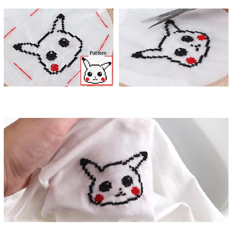 Water Soluble Canvas Magic Cloth 14CT Cross Stitch Fabric Disappear In Water DIY Handmade Needlework Canvas Embroidery Accessory