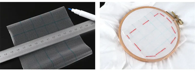 Water Soluble Canvas Magic Cloth 14CT Cross Stitch Fabric Disappear In Water DIY Handmade Needlework Canvas Embroidery Accessory